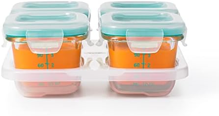 OXO Tot Glass Baby Blocks Food Storage Containers, 4 oz - Image 5