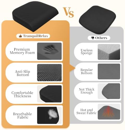TranquilRelax Memory Foam Seat Cushion - Image 6