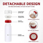 2Pcs Empty Loose Powder Dispenser Bottle Portable Travel Powder Puff Case Baby - Image 4