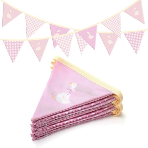 Hahafelt Goose Fabric Banner 1st Birthday Decor by Hahafelt