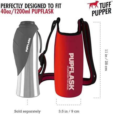 Tuff Pupper PupFlask Insulated Neoprene Dog Water Bottle Holder Sling - Image 2