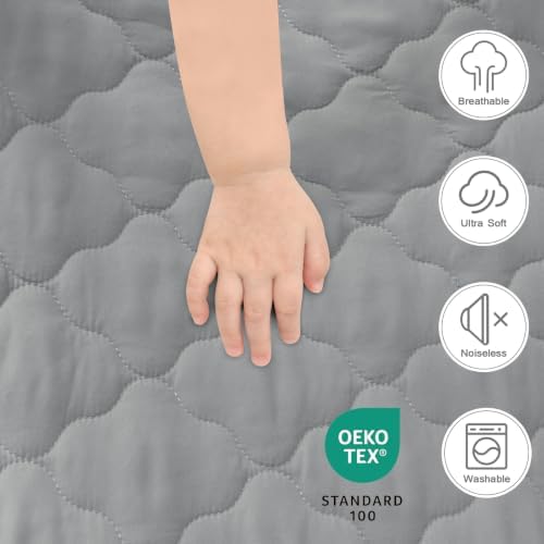 Pack and Play Mattress Pad Protector Sheet Fitted Waterproof Mattress Cover - Image 2