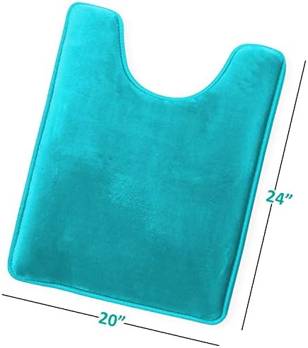 Clara Clark Bathroom Rugs, Velvet Memory Foam Bath Mat, Machine Washable Bath - Image 3