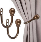 Sumnacon Curtain Holdbacks 2 Pcs Wall Mounted Curtain Tiebacks by Sumnacon