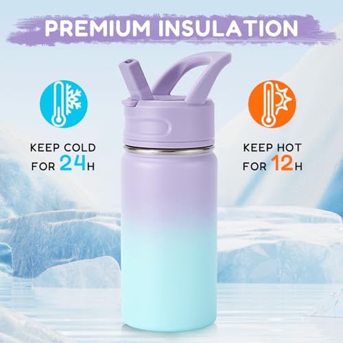 12oz Kids Water Bottle for School, Toddler Water Bottles - Image 6