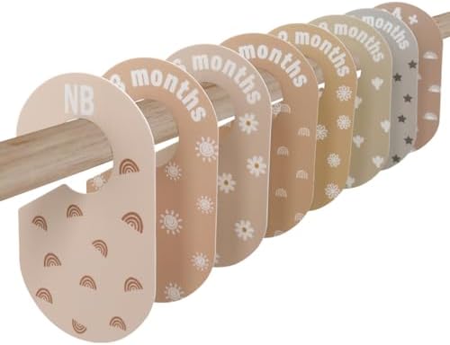 Baby Closet Divider, Baby Wardrobe Organizer, Double-Sided Minimalist Cute by eoscasely