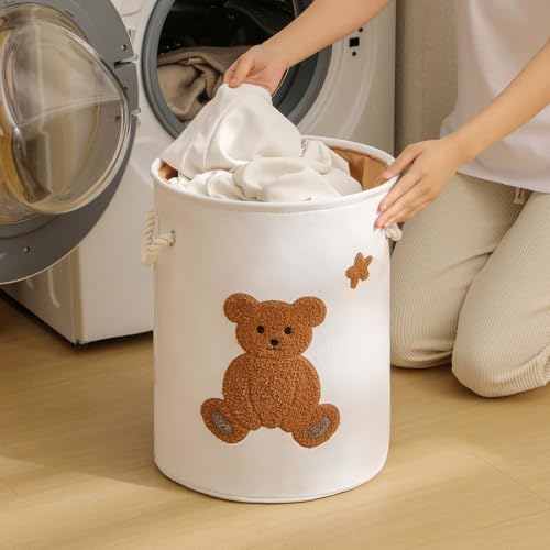Kids Laundry Basket Nursery Hamper Baby Laundry Basket Stuffed Animal Toys - Image 2