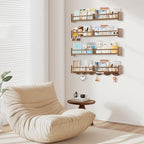 34Inch Nursery Book Shelves Wall Mounted, Floating Book Shelf - Image 5