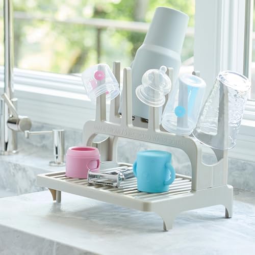 PopYum Gray Space Saving Drying Rack from 100% Recycled Bottles - Image 2