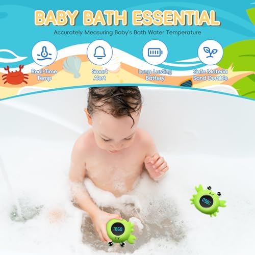 b&h Baby Bath Thermometer, Crab Floating Water Temperature Thermometer - Image 6