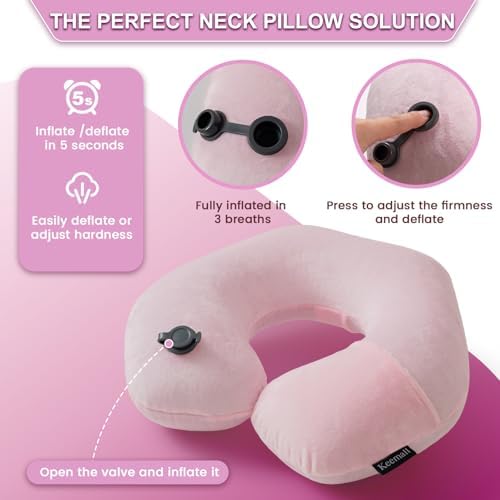 Keemall Inflatable Travel Neck Pillow - Image 3