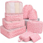 9 Set Packing Cubes for Travel Essentials by Unknown
