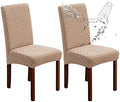 Genina Waterproof Dining Chair Covers Set of 2 Parsons Chair Slipcovers by Genina
