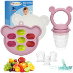 Baby Breastmilk Popsicle Molds & Baby Fruit Feeder, Infant Food Freezer Tray by WAJIAYON