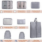 Packing Cubes for Travel 8 Set Luggage Organizer Bags - Image 3