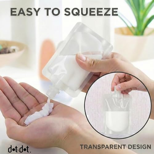 Travel Pouches for Toiletries, 13 Pack TSA Approved Refillable Travel Liquid - Image 4