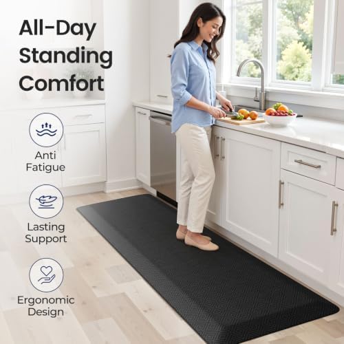 1" Extra Thick Anti Fatigue Kitchen Mats - Image 3