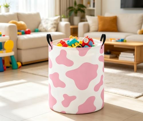 Baby Laundry Basket Baby Nursery Hamper Kids Laundry Basket Toy Storage Bin - Image 5