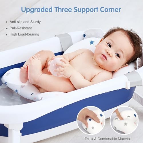 Colorlife Baby Bath Seat Support Net Infant Bathing Seat Support Mat, - Image 4