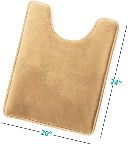 Clara Clark Bathroom Rugs, Velvet Memory Foam Bath Mat, Machine Washable Bath - Image 3