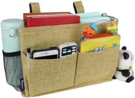 Surblue Bedside Caddy Hanging Bed Organizer Storage Bag Pocket by SURBLUE