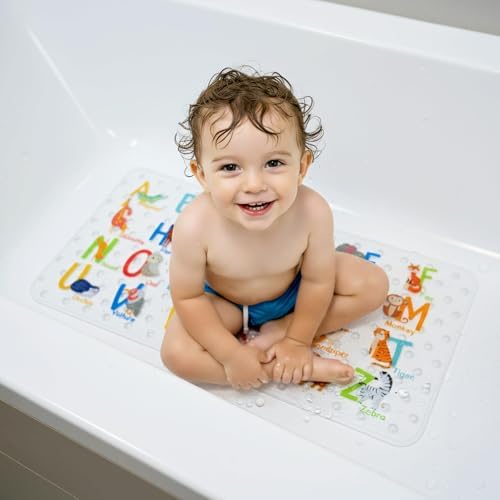 BEEHOMEE Kids Bath Mat for Tub, Non-Slip Toddler Bathtub Mat - Image 2