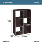 ClosetMaid Cubeicals 6 Cube Storage Shelf Organizer Bookshelf, Vertical or - Image 3