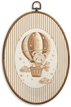 SONMYSULIL Bear Hot Air Balloon Nursery Wall Art Decor, Kids Room Oval Wall by Unknown