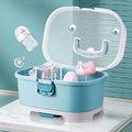 Baby Bottle Drying Rack Storage, Large Nursing Bottle Storage Box Organizer by Zdolmy