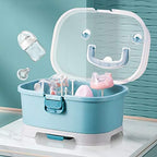 Baby Bottle Drying Rack Storage, Large Nursing Bottle Storage Box Organizer by Zdolmy