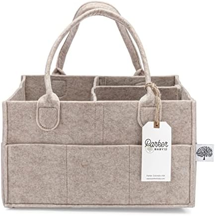 Parker Baby Co. Felt Diaper Caddy Organizer by ParkerBabyCo