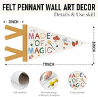 Whimsical Nursery Toddler Playroom Decor Cute Pennant Banner Flags - Image 6
