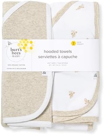 Burt's Bees Baby Infant Hooded Towels, Unisex Bath Essentials - Image 2