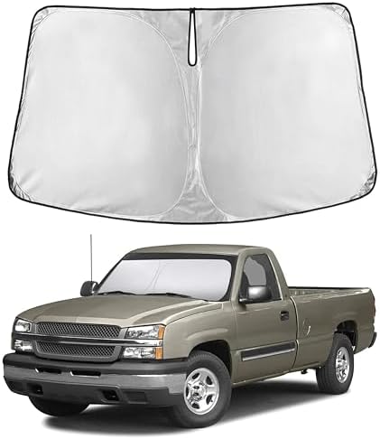 EcoNour Windshield Sunshade for Chevrolet Silverado/GMC Sierra 1999-2006 by EcoNour