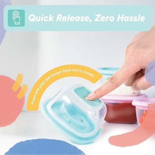 Liname Silicone Baby Food Containers 6-Pack - Image 3