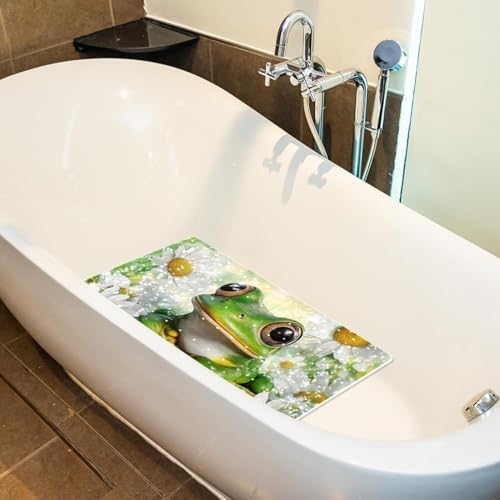 Non Slip Bathtub and Shower Mat 26.8x15.1 inch, Bath Mat - Image 5
