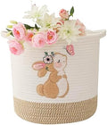 Toy Storage Baskets Woven Cotton Rope Storage Basket by INough