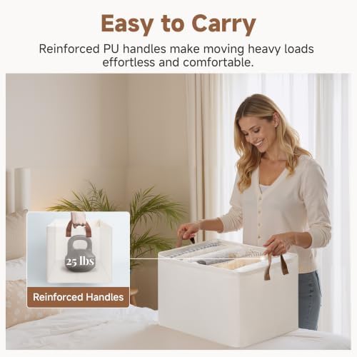 StorageWorks Closet Storage Baskets, Natural Color, Extra Large - Image 5