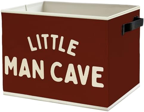 Little Man Cave Boys Storage Bins Box by Unknown