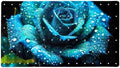 Bathtub Mat Non Slip 26.8x15.1 Inch, Teal Rose Shower Mat by Anna+Cowper