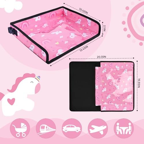Airplane Tray Table Cover for Kids Organizer - Image 4