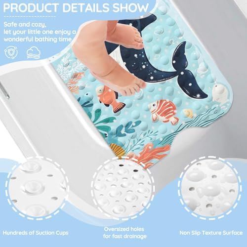 Kids Bathtub Mat, Non Slip Cartoon Bath Mat - Image 3