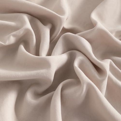 FLXXIE 4-Piece Microfiber Toddler Bedding Set, Light Taupe - Image 7