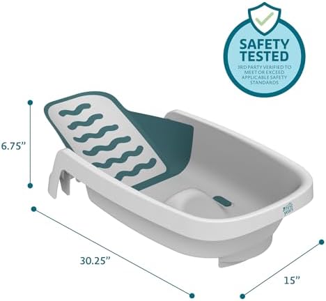 The First Years 4-in-1 Reclining Baby Bathtub – Grows-with-Baby Adjustable Bath - Image 2