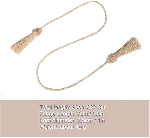 Curtain Tiebacks Handmade Curtain Holdbacks Rope - Image 2
