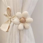 2 Pack Curtain Tiebacks Flower Curtain Ties - Image 3
