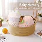JMvicyroam Small Woven Basket, Empty Gift Basket, Jute/2 Pack - Image 5