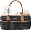 Konssy Baby Diaper Caddy Organizer, Braided Quilted Design by Konssy