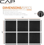 CAP Puzzle Exercise Mats | 1/2” Thick EVA Interlocking Foam Tiles - Image 4