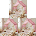 NICETOWN Pink Bed Canopy for Nursery by NICETOWN